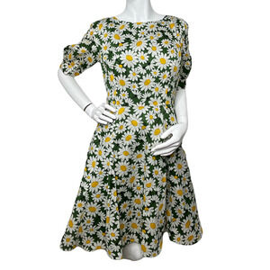 Kate spade NY Women’s Kate Daisy Puff-Sleeve Dress, Courtyard Size 00